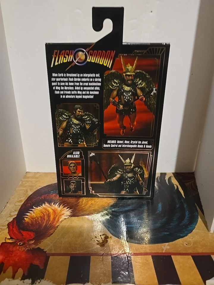 NOVO BONECO DE AÇÃO SELADO NECA Flash Gordon Prince Vultan Ultimate 7" - Imagem 2 de 2