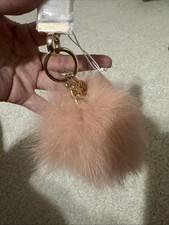 tory burch fur keychain