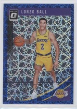 2018-19 Panini Donruss Optic Blue Velocity Prizm Lonzo Ball #54 1d0h