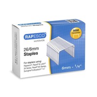 Heftklammern Rapesco 26/6 Mm Verzinkt No.56 5000 StüCk Typ S11662Z3