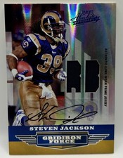 2008 Absolute Steven Jackson Auto Game Used Patch TRUE 1/1
