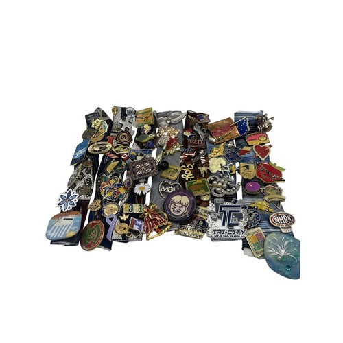 Vintage Lapel Pin Lot Mixed Brooch Collection 50+pc