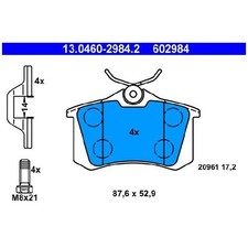 Satz Bremsbeläge Bremsklötze hinten für VW Vento 1H2 24585634