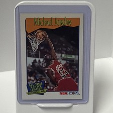 1991-92 NBA Hoops Michael Jordan #536 Leader Scoring AVG Chicago Bulls