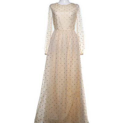 NLY Eve, Abendkleid, Größe: 36, NOVA STARDROP GOWN, Beige/Mehrfarbig #OFR