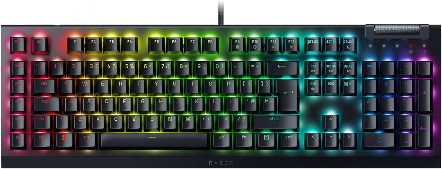 Razer BlackWidow V4 X (Green Switch) Keyboard - UK Layout