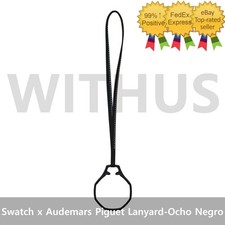 Swatch x Audemars Piguet Royal Pop Ocho Negro Leather Lanyard ACSSX03W101N
