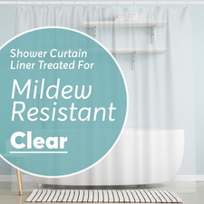 Shower Curtain 72 X 84 PEVA Premium Shower Curtain with Rustproof Metal Gromme