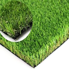 Premium Thick Artificial Grass Turf, Drainage Holes & Rubber Backing (4x6 feet)