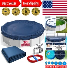 30 ft Round Winter Pool Cover for Above Ground Pools - Unmatched Protection
