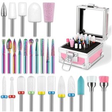 Nagelfr&auml;ser Bits 26tlg Keramik Diamant Zubeh&ouml;r Manik&uuml;re Pedik&uuml;re Nagelstudio