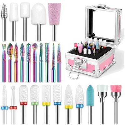 Nagelfräser Bits 26tlg Keramik Diamant Zubehör Maniküre Pediküre Nagelstudio
