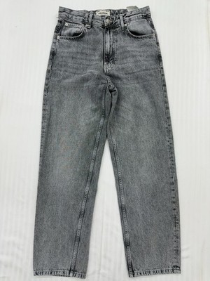 Pull&Bear Men Gray Straight Jeans Size 30 Regular Stonewashed Denim