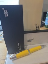 Montblanc Great Characters Enzo Ferrari Yellow ballpoint Pen Box & user guide