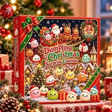 Christmas Dumpling Advent Calendar 2026 24 Days Countdown Squishy Kids Gift