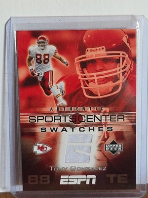 2005 Upper Deck ESPN Sports Center Swatches Tony Gonzalez #SCS-TY