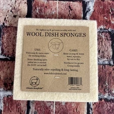 Full Circle Wool 100% Wool Dish Sponges Pack Of 2