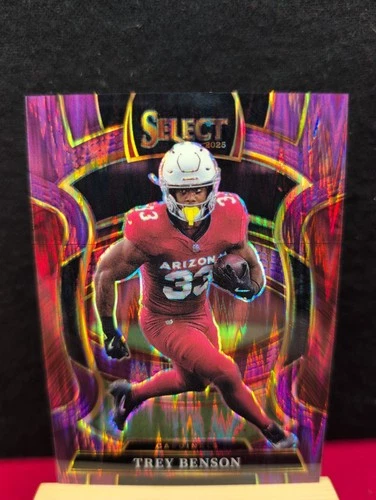 2025 Panini Select Purple Prizm Shock #23 Trey Benson 379/699