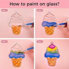 Art-Crafting Resilient Versatile Gift-Worthy 12-Color Stained Glass Painting Kit