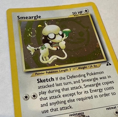 2001 Neo Discovery Smeargle #11/75 Unlimited Holo Rare *Swirl*