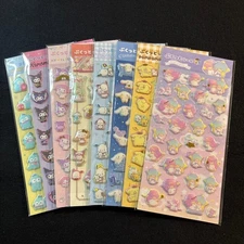 Sanrio Pukutto Stickers Set 8pcs PomPomPurin Pochacco Cinnamoroll MIB