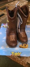Disney Toy Story Woody Bullseye Cowboy Boots Side Zip Brown Toddler Boys Size 5