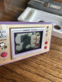 Game & Watch Snoopy Tennis - Complete in Box BAD SCREEN BLEEDING