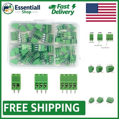 Durable 50PCS PCB Mount Connectors, 2.54mm Pitch, for 26-18AWG Wire Applications
