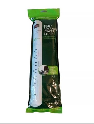 Lot Of 20 Greenlite Tier 1 Advanced Energy Saving 7 Outlet Power Strips /PC & TV