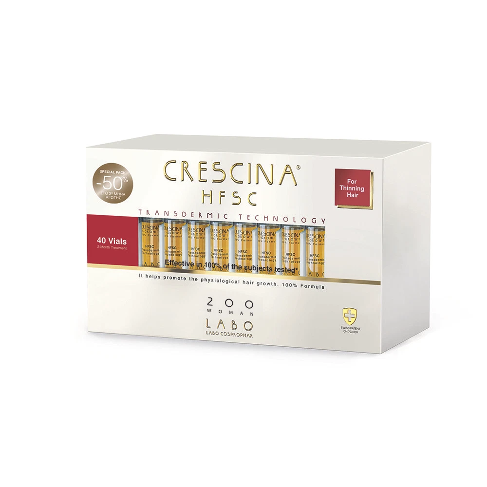 CRESCINA Transdermic HFSC 100% Treatment 200 Woman 40 vials
