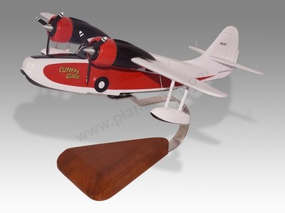 Grumman G21A Cutters Goose Solid Mahogany Wood Handmade Desktop Airplane Model