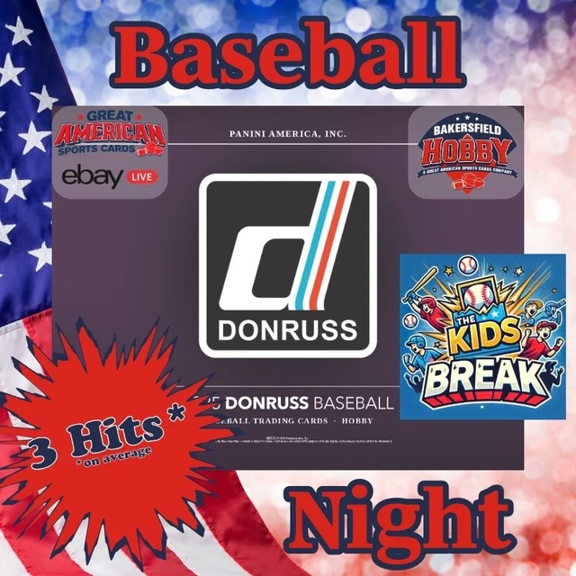 🔥Pittsburgh Pirates - 2025 Donruss Baseball - 1 Hobby Box KIDS BREAK