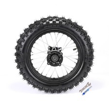 Rear Wheel 12" Rim 3.00x12 80/100-12 Tire Inner Tube 110cc 125cc 140cc 160cc