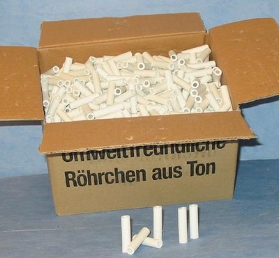 1000- umweltfreundliche Röhrchen aus Ton Schützenvereine Kugelfänge Schießbude