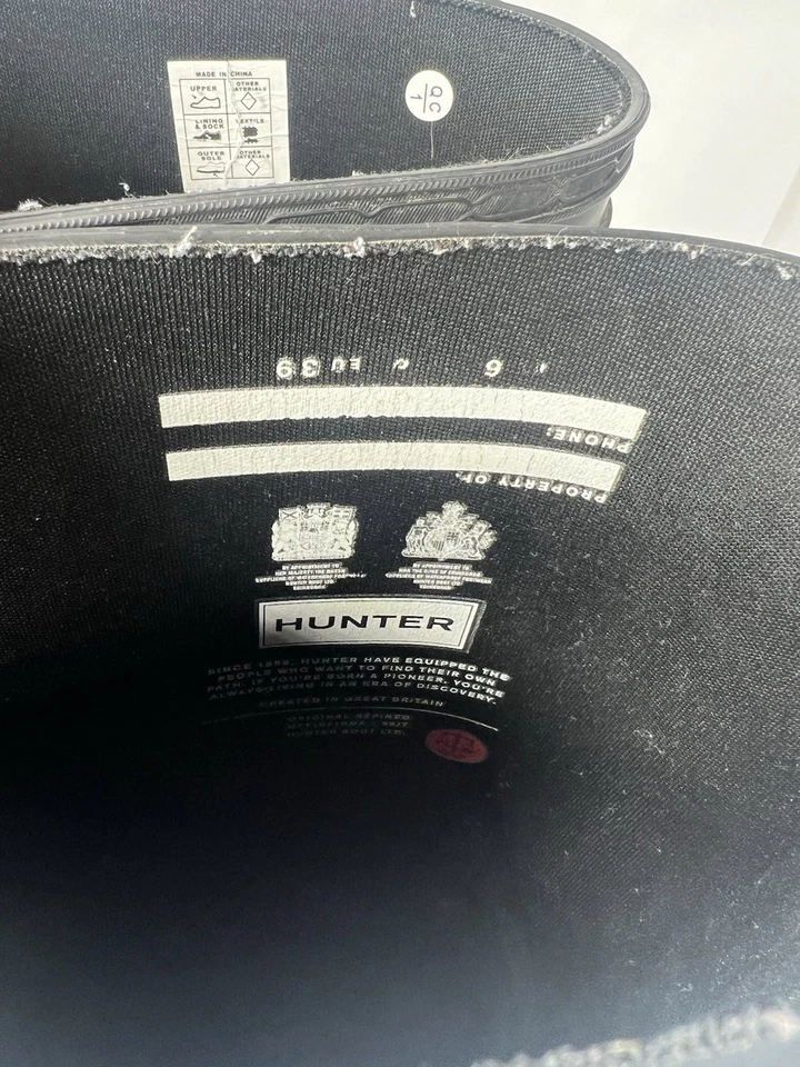 Hunter Original Refinadas Botas de Lluvia Altas Impermeables Ajustables Pantorrilla Mate Mujer Talla 39 8 Foto 4 de 4