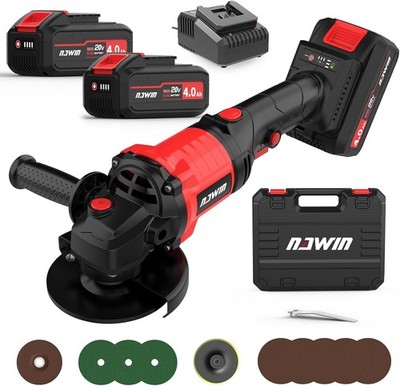 NAWIN Cordless Angle Grinder 4 1/2 Inch Variable Speed