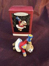 Hallmark Keepsake Christmas Yuletide Cheer Cheerleader Bear 1996 Vintage