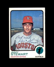Jimmy Stewart Signed Original 1973 Topps Houston Astros Autograph