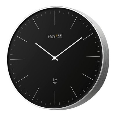 Wanduhr Explore Scientific RAC1001 Ohne Zahlen Schwarz Kunststoff