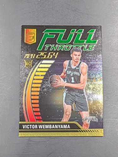 Victor Wembanyama [Neon Green] #3 2023 Donruss Elite Full Throttle card