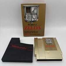 The Legend of Zelda Nintendo NES 1987 Authentic Gold Cart W/ Box (No Manual)