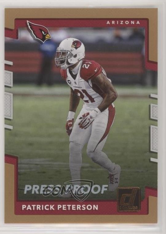 2017 Panini Donruss Retail Press Proof Bronze Patrick Peterson #95 0f6