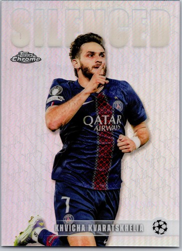 2025-26 Topps Chrome UEFA Club Competitions Khvicha Kvaratskhelia Silenced LP