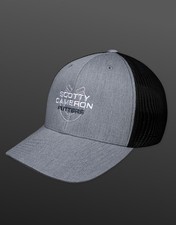 Scotty Cameron Titleist Two-Tone Horseshoe Flexfit Retro Trucker Hat Gray/Black