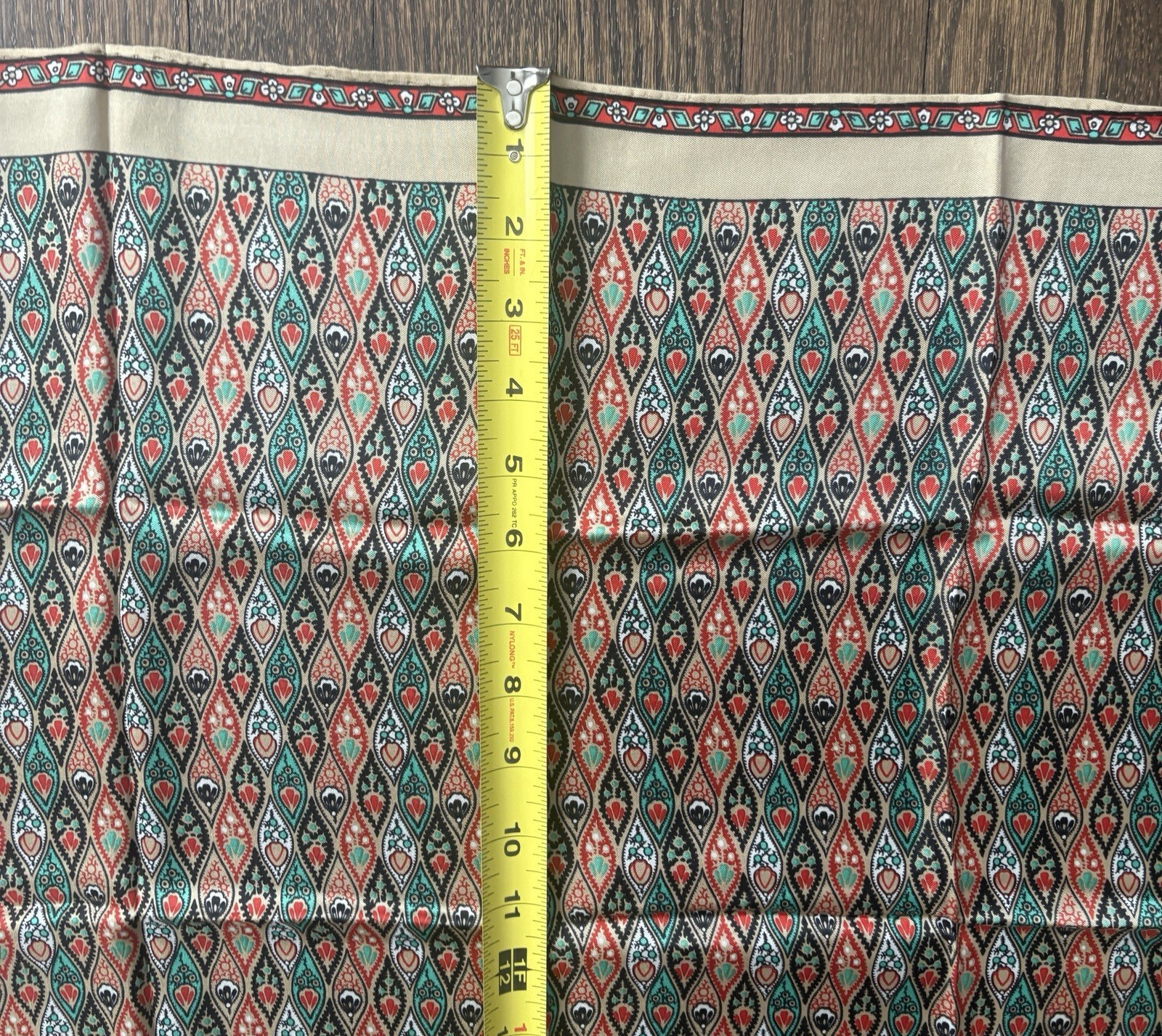 Echo Square Scarf Repeat Geometric Teardrop Patte… - image 15