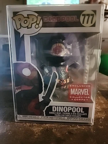 Funko Pop! Dinopool 777 Deadpool Marvel Collector Corps Exclusive Bobble-Head