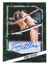 2025 Panini Combat Anthology #14 Tony Atlas Signatures Green Fireworks