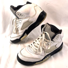 Nike Air Jordan Retro Black White Size 5Y 440888-110 Reverse Metallic Youth