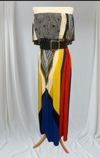 Cotton Club Bardot Maxi Dress Boho Festival Size Small   (fit 8-12) BNWT
