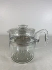 Vintage Pyrex Flameware 7759 Glass 9 Cup Percolator Coffee Complete